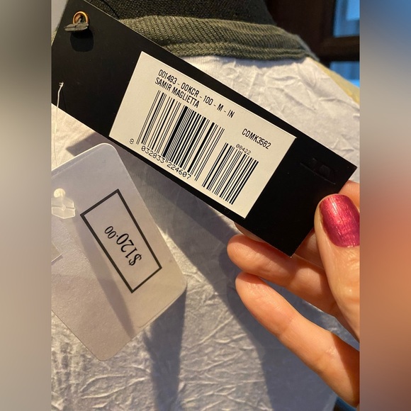 NWT Diesel T-Shirt Snake print, wrinkle design. Tight fitted Medium - Picture 6 of 8